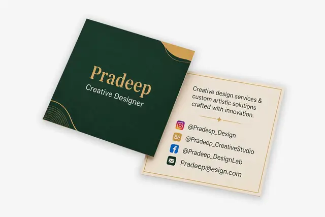 Square Visiting Cards - Image 2